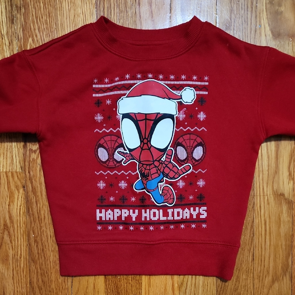 Marvel Red Holiday Toddler Sweater